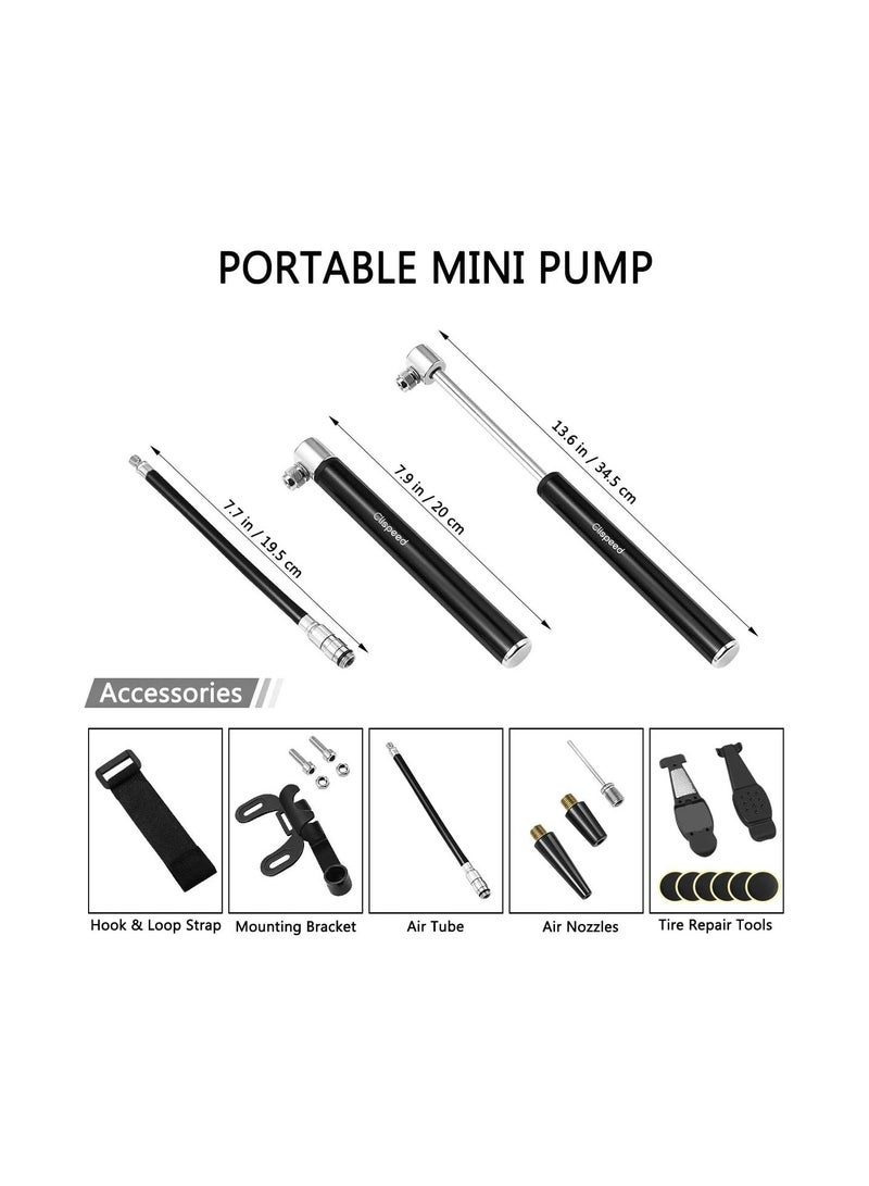 GGOOT Mini Bike Frame-Mounted Pump Repair Tool Kit Bicycle Accessories - Image 2