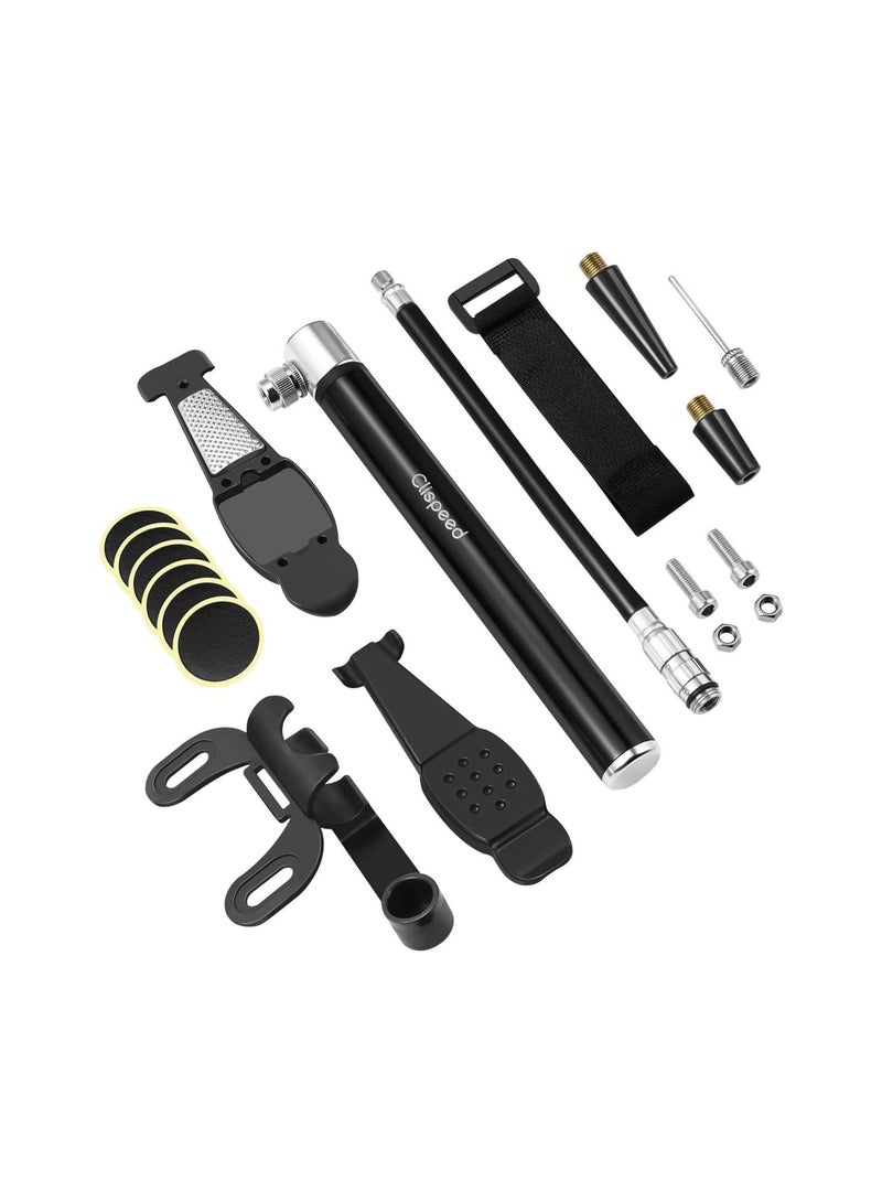 GGOOT Mini Bike Frame-Mounted Pump Repair Tool Kit Bicycle Accessories - Image 1