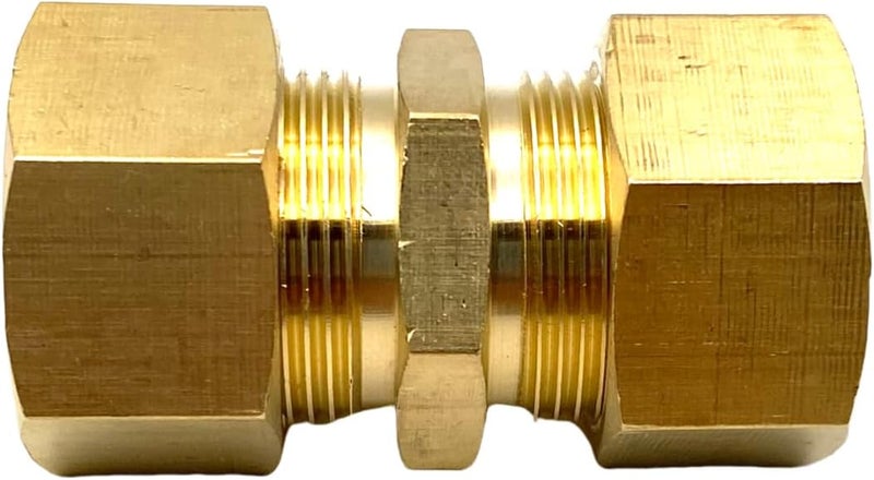 Bumugufu موصل ضغط موحد 3/4 بوصة OD إلى 3/4 بوصة OD، تركيب ضغط نحاسي 3/4" × 3/4" للتبريد، الماء، الغاز النفطي، والأنظمة الهيدروليكية - Image 4