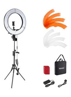 FARROBIZZ Ring Light Kit: 18"/45cm Outer 55W 5600K Dimmable LED Ring Light, Light Stand, Carrying Bag for Camera, Smartphone, YouTube, TikTok, Self Portrait Shooting, Black  - Image 1