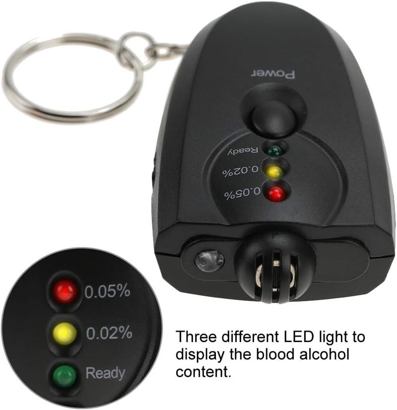 klarako Keychain Breathalyzer, Professional-Grade Accuracy Breathalyzer to Tester, Mini Portable Led Keychain Alcohol for Personal and Professional Use - Image 5