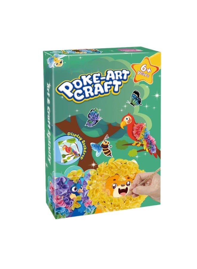 كابسترو مجموعة بوكي للفنون والحرف اليدوية - موضوع الحيوانات | أكثر من 800 قطعة قماش ملونة، 11 مجسم حيوان لطيف ولوحات عرض | عمل يدوي ثلاثي الأبعاد من الإسفنج للأطفال من سن 6 سنوات فما فوق | هدية فنية إبداعية للأولاد والبنات - Image 1