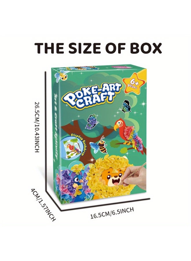 كابسترو مجموعة بوكي للفنون والحرف اليدوية - موضوع الحيوانات | أكثر من 800 قطعة قماش ملونة، 11 مجسم حيوان لطيف ولوحات عرض | عمل يدوي ثلاثي الأبعاد من الإسفنج للأطفال من سن 6 سنوات فما فوق | هدية فنية إبداعية للأولاد والبنات - Image 5