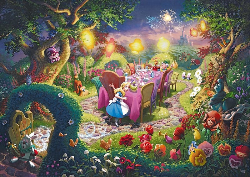 Schmidt Thomas Kinade Disney Mad Hatters Tea Party 6000 Pieces Jigsaw Puzzle Ages 14 1 Players - Image 2
