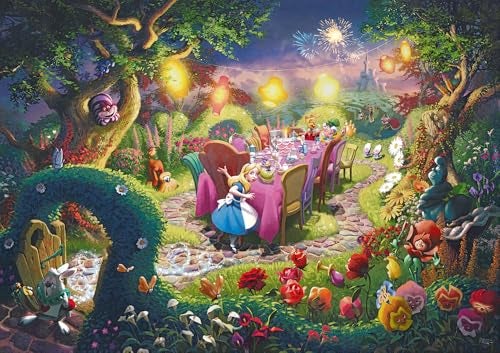 Schmidt Thomas Kinade Disney Mad Hatters Tea Party 6000 Pieces Jigsaw Puzzle Ages 14 1 Players - Image 1