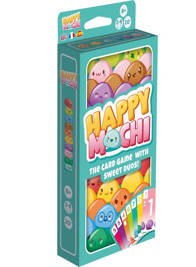 Asmodee Happy Mochi Card Game (Eco-Blister) - Fast-Paced Strategy Game for Kids & Families with Colorful Effects & Cute Mochi Characters, Ages 8+, 2-6 Players, 20 Minute Playtime - Image 1