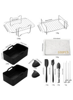 General Air Fryer Accessories Set With Silicone Oil Brush With Silicone Food Clip  - Image 1