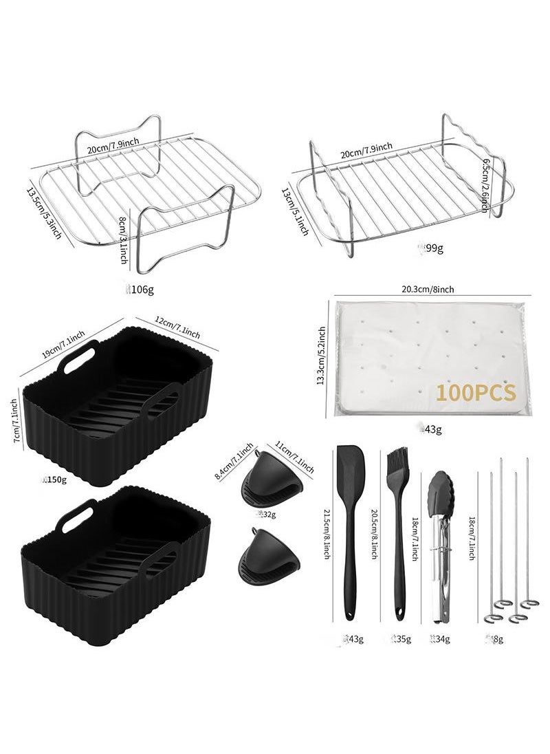 General Air Fryer Accessories Set With Silicone Oil Brush With Silicone Food Clip  - Image 1
