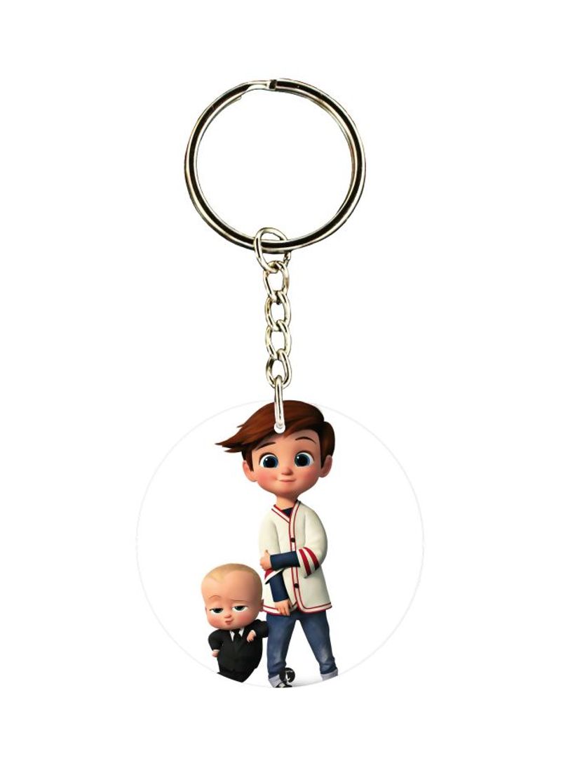 RKN Double Sided Cartoon Printed Keychain