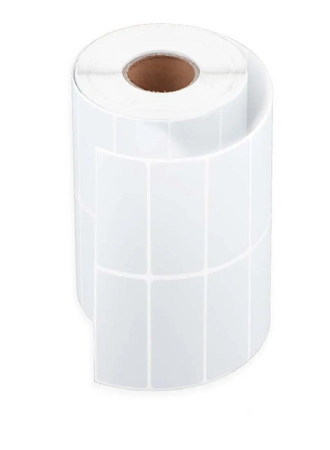 True-Ally ملصق لاصق ذاتي أبيض لؤلؤي من ترو-ألي، 50 × 25 مم، مقاوم للماء، غير قابل للتمزق - بوليستر لامع فاخر - 2 × 1 بوصة × 2 × 50 مم × 25 مم - 2000 ملصق/لفة - لطباعة الباركود (يلزم شريط) (عبوة من قطعة واحدة) - Image 1