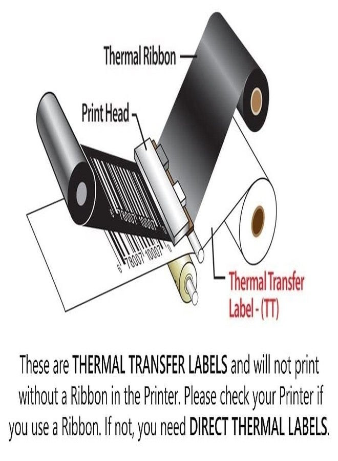 True-Ally ملصق لاصق ذاتي أبيض لؤلؤي من ترو-ألي، 50 × 25 مم، مقاوم للماء، غير قابل للتمزق - بوليستر لامع فاخر - 2 × 1 بوصة × 2 × 50 مم × 25 مم - 2000 ملصق/لفة - لطباعة الباركود (يلزم شريط) (عبوة من قطعة واحدة) - Image 3