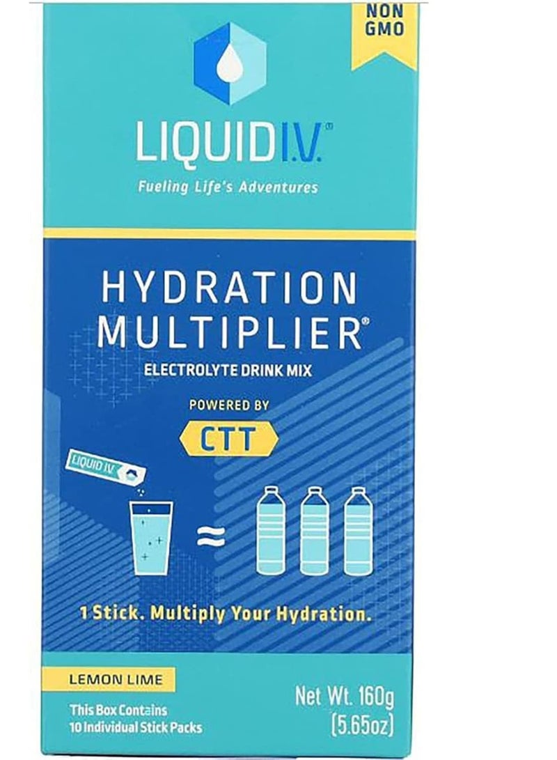 ليكويد آي.في. مشروب ترطيب بنكهة الليمون والليمون الحامض، 10 قطع، 5.65 أونصة، 10 حصص - Image 1