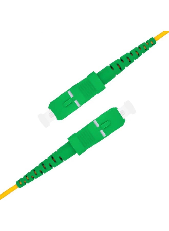 10M Single Mode Fiber Optic Patch Cable Yellow/Green - Image 2