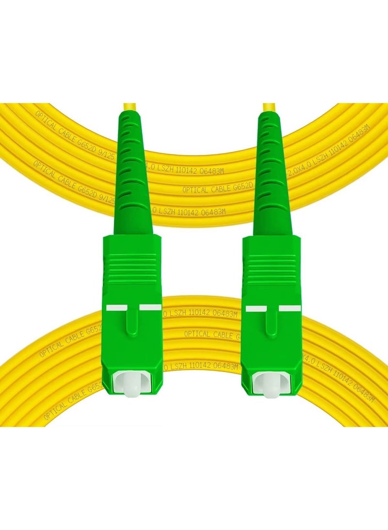 10M Single Mode Fiber Optic Patch Cable Yellow/Green - Image 5