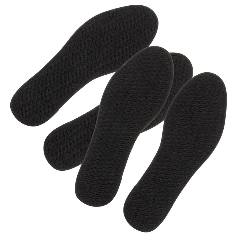 Charcoal Shoe Insoles For Men Size 44 Breathable Odor Resistant Thickened Comfort Inserts - Image 2