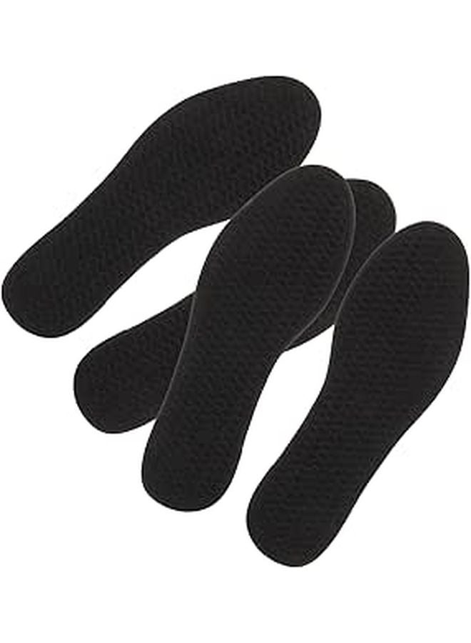 Charcoal Shoe Insoles For Men Size 44 Breathable Odor Resistant Thickened Comfort Inserts - Image 1
