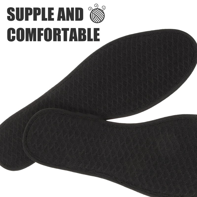 Charcoal Shoe Insoles For Men Size 44 Breathable Odor Resistant Thickened Comfort Inserts - Image 4