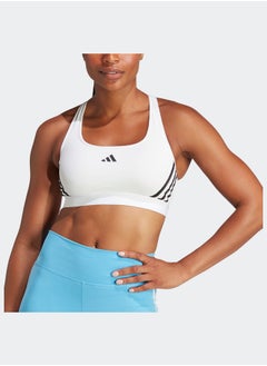 Adidas Powerimpact Train Medium-Support 3-Stripes Bra  - Image 2