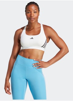Adidas Powerimpact Train Medium-Support 3-Stripes Bra  - Image 1