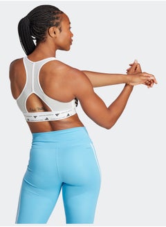 Adidas Powerimpact Train Medium-Support 3-Stripes Bra  - Image 3