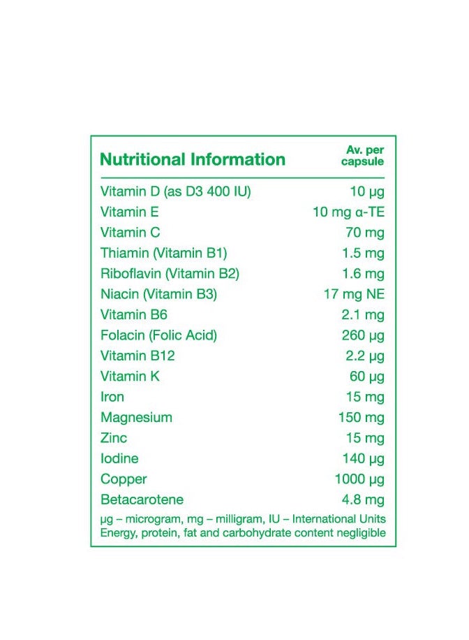 Pregnacare Pregnacare Multivitamins And Multimineral For Women 30 Capsules  - Image 2