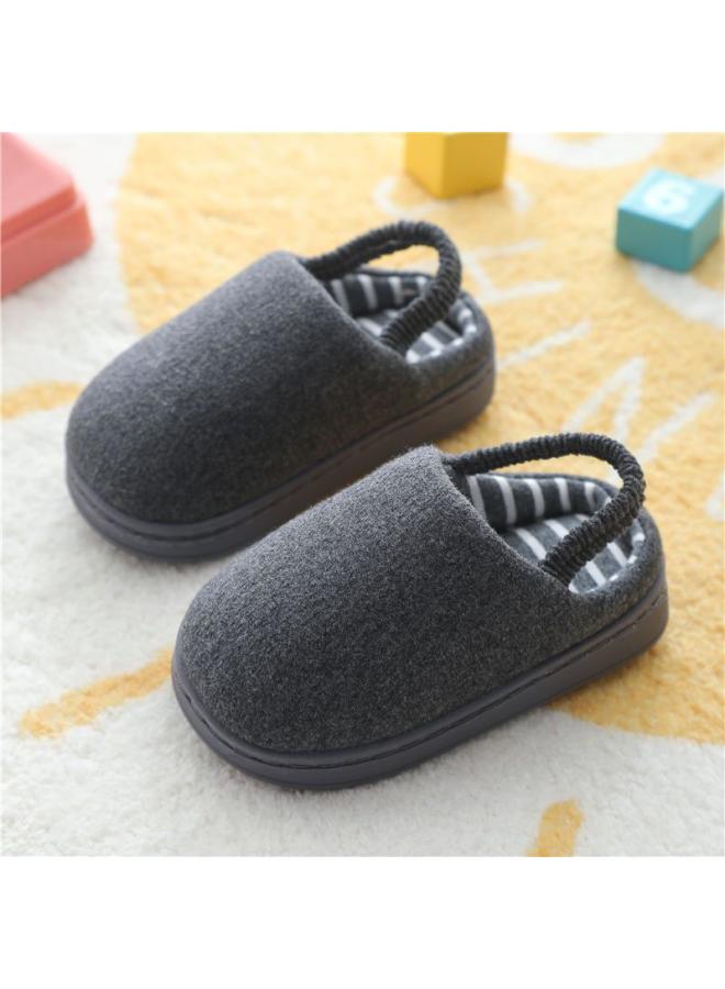 SHAKA Children'S Slippers Autumn And Winter Girls' Cute Children'S Home Boys' Cartoon Fur Slippers Baby'S Indoor Home Cotton Slippers - Image 1