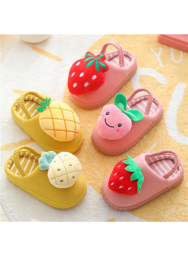 SHAKA Children'S Slippers Autumn And Winter Girls' Cute Children'S Home Boys' Cartoon Fur Slippers Baby'S Indoor Home Cotton Slippers - Image 4