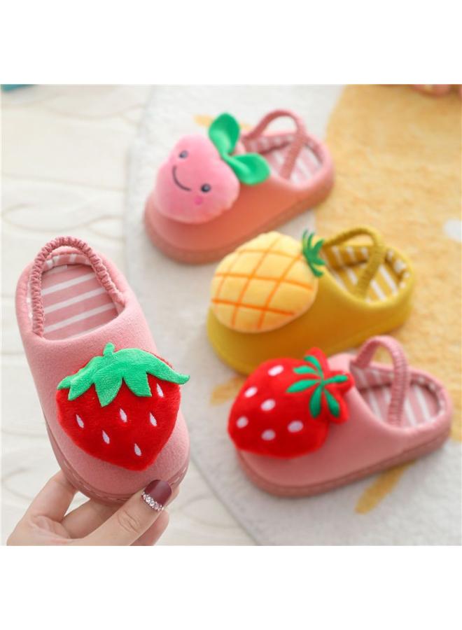 SHAKA Children'S Slippers Autumn And Winter Girls' Cute Children'S Home Boys' Cartoon Fur Slippers Baby'S Indoor Home Cotton Slippers - Image 3