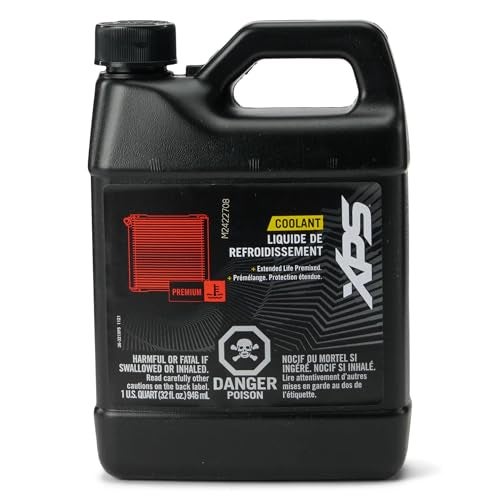 Ski-Doo Can-Am OEM XPS Extended Life Pre-Mixed Coolant (Orange) - 1 Quart, 9779150 - Image 1
