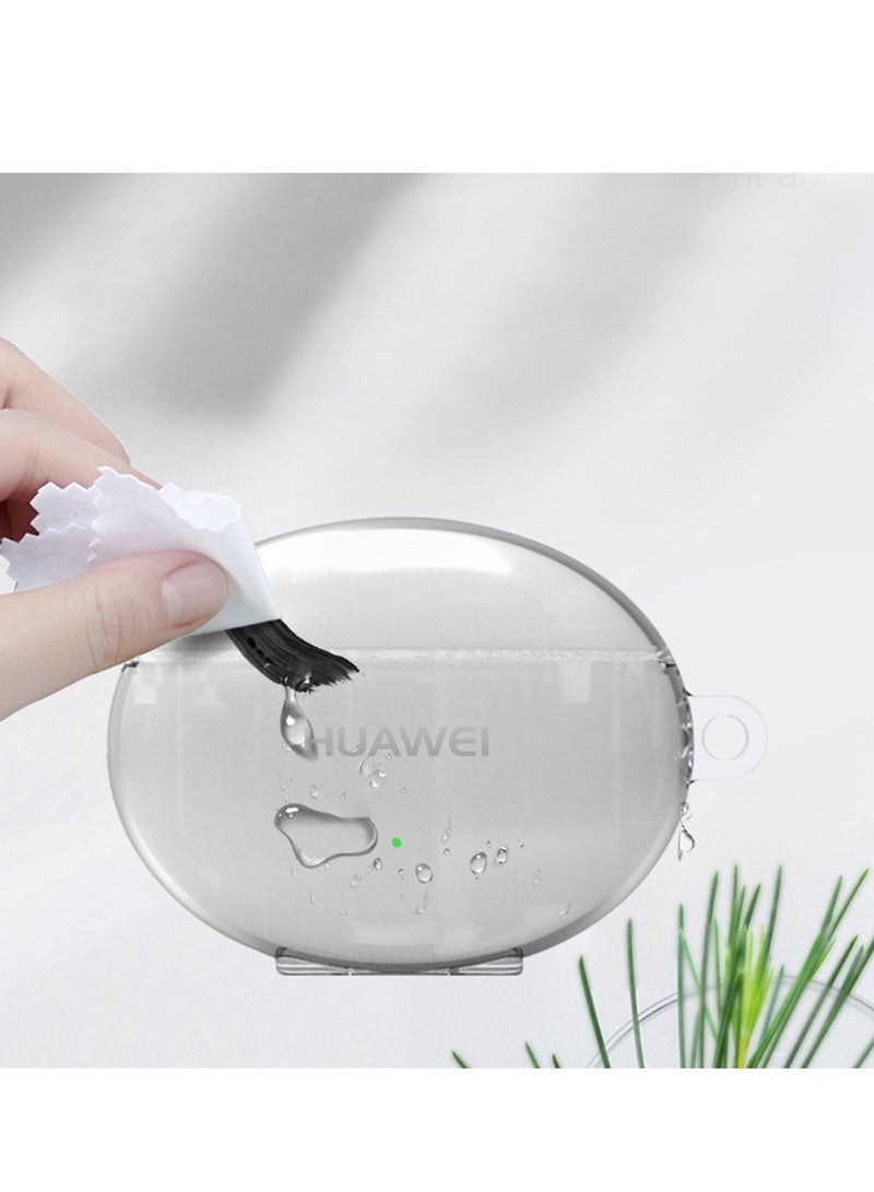 CATANES Huawei 4i Freebuds Case Earbuds Soft TPU Protective Crystal Clear Transparent Case Cover  - Image 5