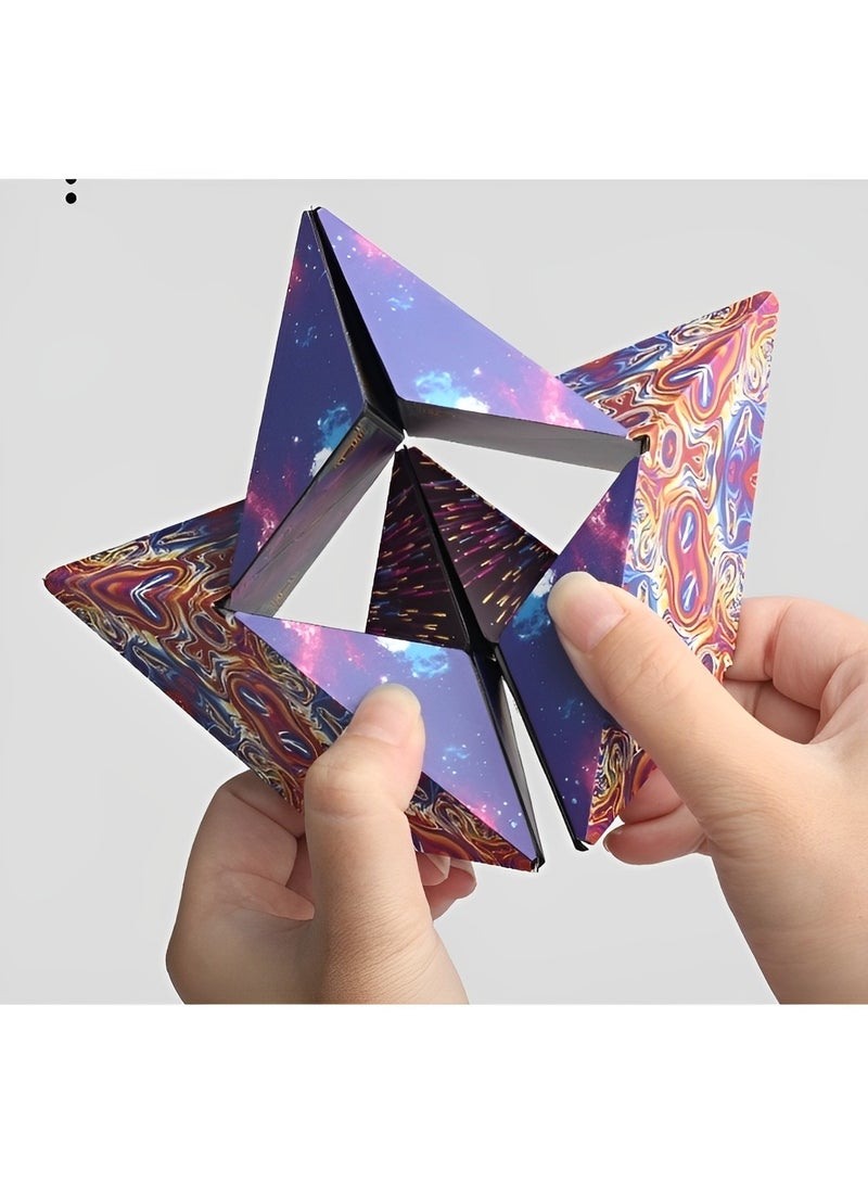 REOCLE Shape Shifting Box Shapeshifting Cube Magic Star Cube Magic 3D Puzzle Cube Transforms Into Over Multi Shapes for Kids and Adults - Image 3