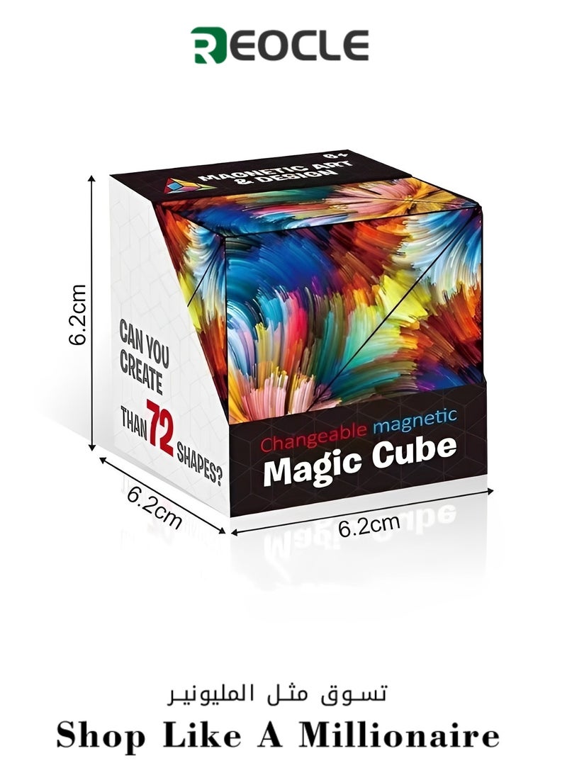 REOCLE Shape Shifting Box Shapeshifting Cube Magic Star Cube Magic 3D Puzzle Cube Transforms Into Over Multi Shapes for Kids and Adults - Image 1