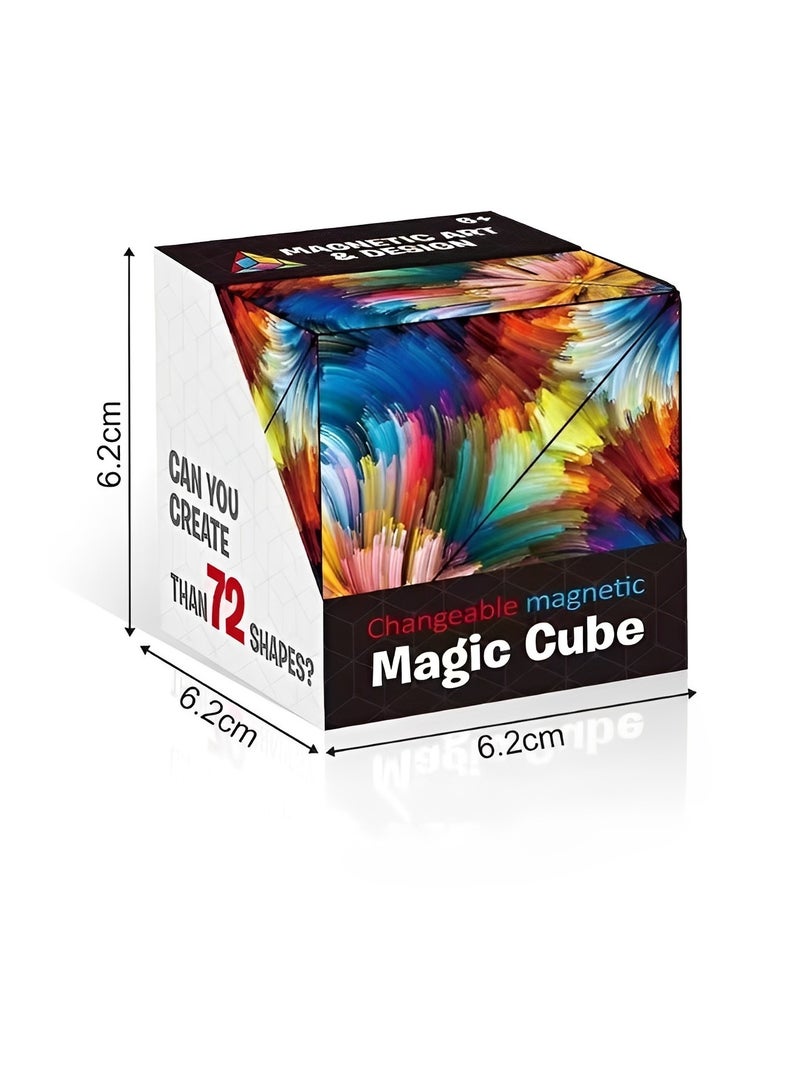 REOCLE Shape Shifting Box Shapeshifting Cube Magic Star Cube Magic 3D Puzzle Cube Transforms Into Over Multi Shapes for Kids and Adults - Image 2