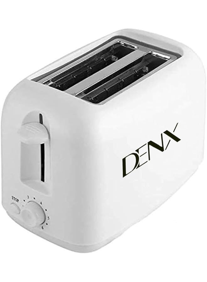 Denx 2 Slice Bread Toaster 650 Watts With 6 Different Temperature Levels For Toasting Bread Dx1781 - Image 1