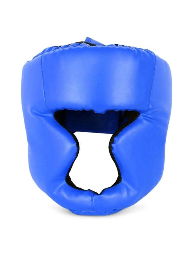 Generic Kickboxing Head Gear for MMA Training soft and Adults/Kids comfortable Sparring Martial Arts Boxing Helmet（blue）  - Image 1