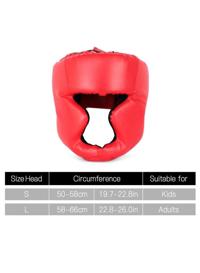 Generic Kickboxing Head Gear for MMA Training soft and Adults/Kids comfortable Sparring Martial Arts Boxing Helmet（blue）  - Image 5