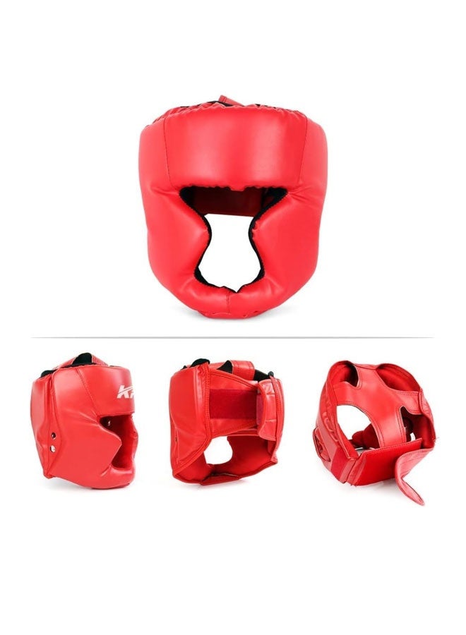 Generic Kickboxing Head Gear for MMA Training soft and Adults/Kids comfortable Sparring Martial Arts Boxing Helmet（blue）  - Image 4
