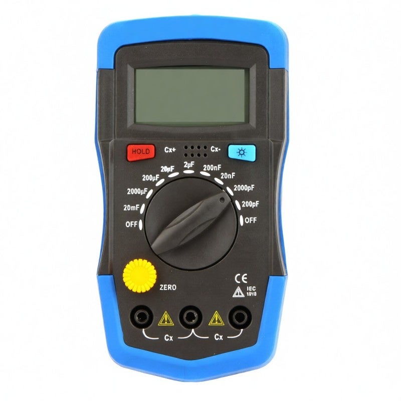 Digital Capacitance Meter: 0.1pF To 20,000uF, Auto Zeroing & Polar Selection - LCD Backlight, 1999 Counts Capacitor Tester for Electrical Testing & Component Inspection - Image 1