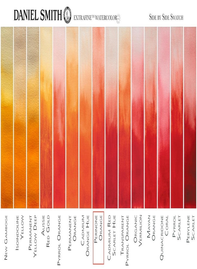 دانيال سميث ألوان مائية فائقة النعومة من دانيال سميث، أنبوب طلاء 15 مل، لون برتقالي بيرينون - Image 4