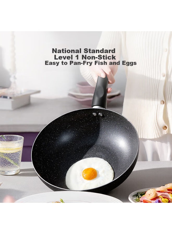 Midea Non-stick Frying Pan Skillet Flat Bottom Pan Cooking Pot Compatible With Induction And Gas Stoves Easy To Clean Low Oil - Image 2