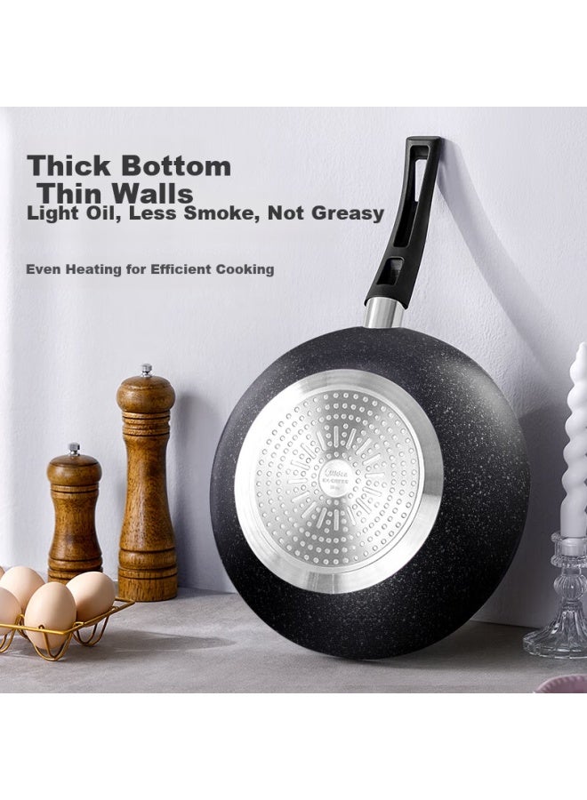 Midea Non-stick Frying Pan Skillet Flat Bottom Pan Cooking Pot Compatible With Induction And Gas Stoves Easy To Clean Low Oil - Image 5