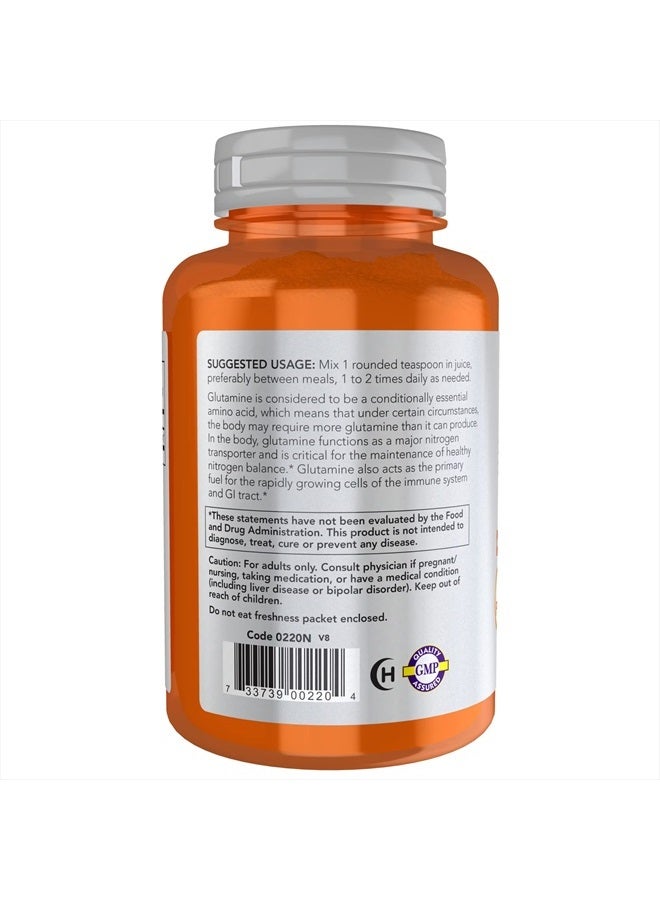 now Sports Nutrition, L-Glutamine Pure Powder, Nitrogen Transporter*, Amino Acid, 6-Ounce - Image 3