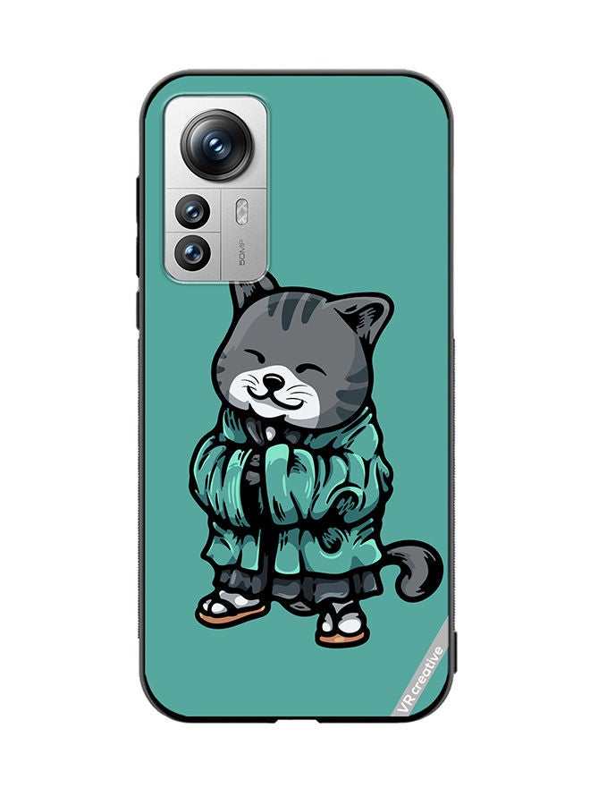 VR CREATIVE Protective Case Cover For Xiaomi 12X Kimano Cat Design Multicolour - Image 1