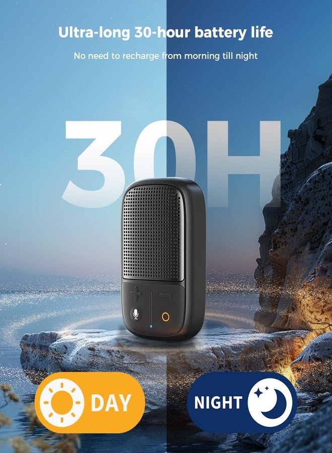 SUPERONE (Updated Version) Wearable Bluetooth Speaker with Voice Assistant & Mic, IPX7 Waterproof Clip-on Portable Speaker, TWS Pairing, Up to 30H of Play, for Outdoor Golf Work Pool - Image 5