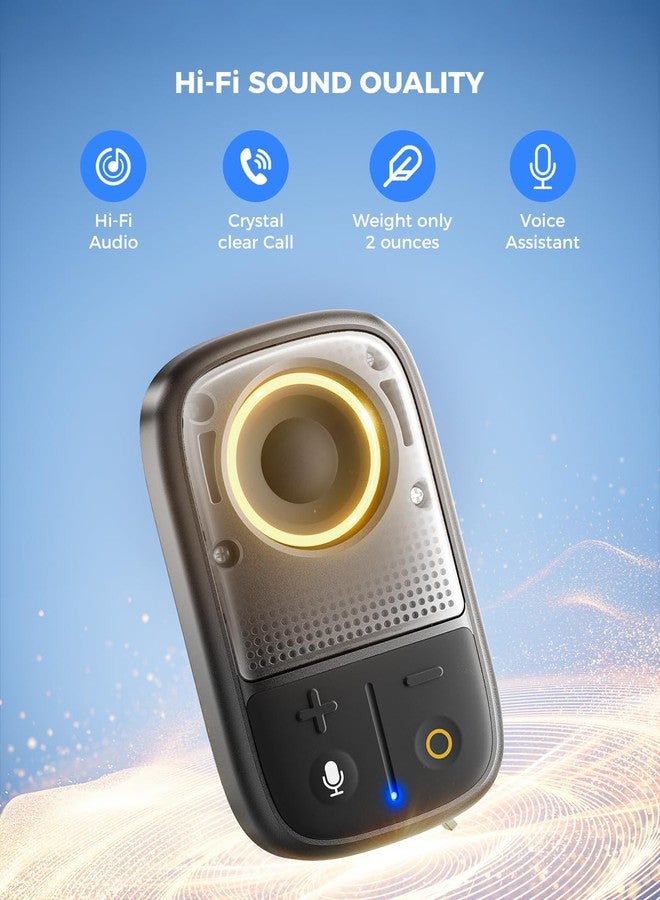 SUPERONE (Updated Version) Wearable Bluetooth Speaker with Voice Assistant & Mic, IPX7 Waterproof Clip-on Portable Speaker, TWS Pairing, Up to 30H of Play, for Outdoor Golf Work Pool - Image 2