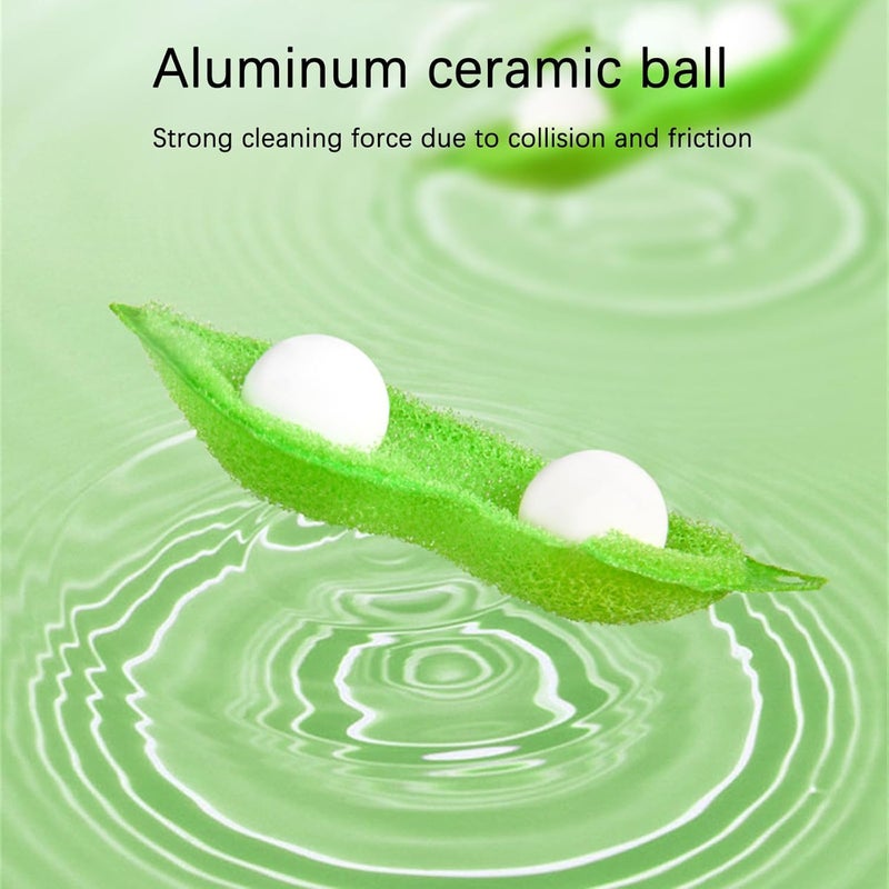 klarako Magic Beans Bottle Cleaner - Beans-Shaped Bottle Cleaning Sponge, 2023 New Heat Resistance Reuseable Bottle Cleaning Sponge for Internal Cleaning of Small Mouth Water Bottle (9pc) - Image 2