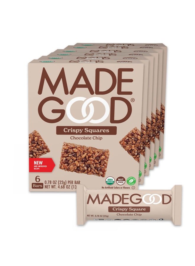 MADE GOOD MadeGood Crispy Squares, Chocolate Chip (36 Count) Gluten Free Snacks - Image 1