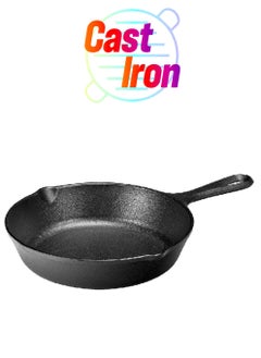 LODGE Seasoned Even-Heating Rugged Cast Iron Mini Skillet Black 8.9 cm LMS3  - Image 1