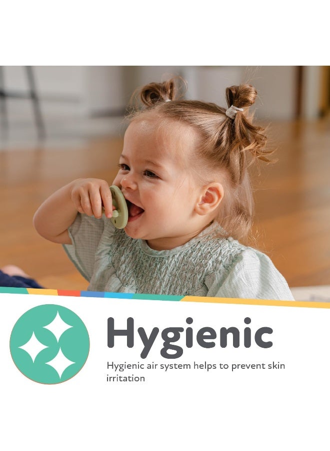 Nuby Silicone Softees Pacifier and Teethers - (5-Pack) Silicone Baby Pacifiers and Teethers - 0+ Months - Assorted Colors