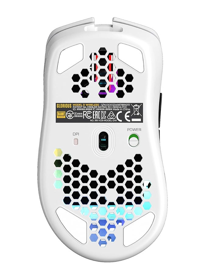 Glorious PC Gaming Race Model USB D Wireless Gaming Mouse - RGB 69g Lightweight Ergonomic Wireless Gaming Mouse (Matte White) - Image 5
